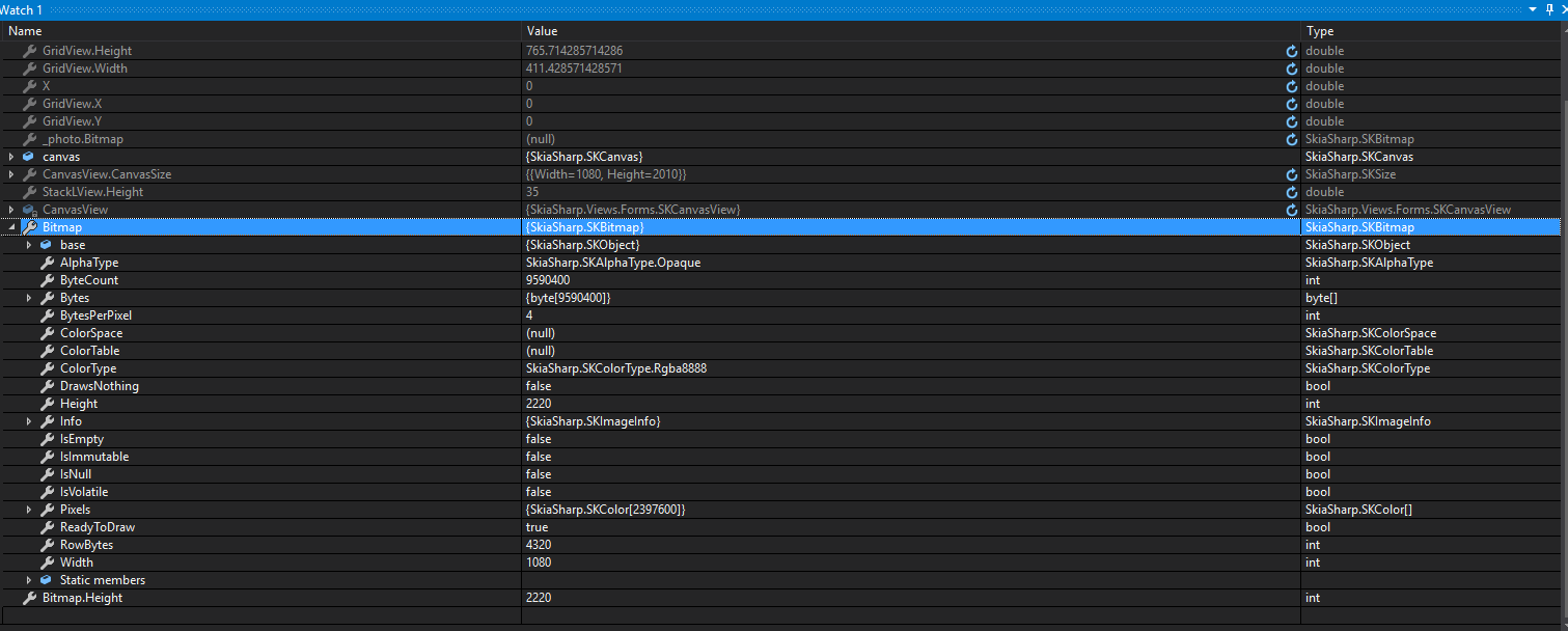 Page properties at runtime