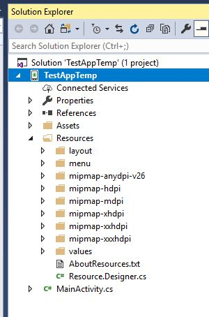 Where Is The Drawable Folder Xamarin Community Forums