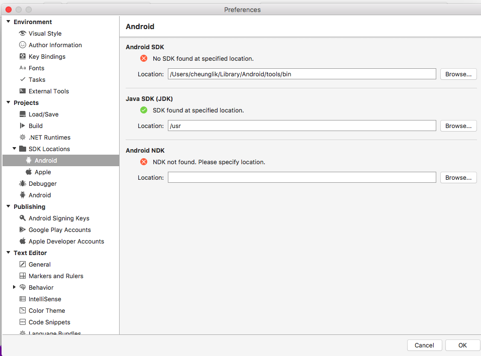 android emulator with sdk 25 for mac