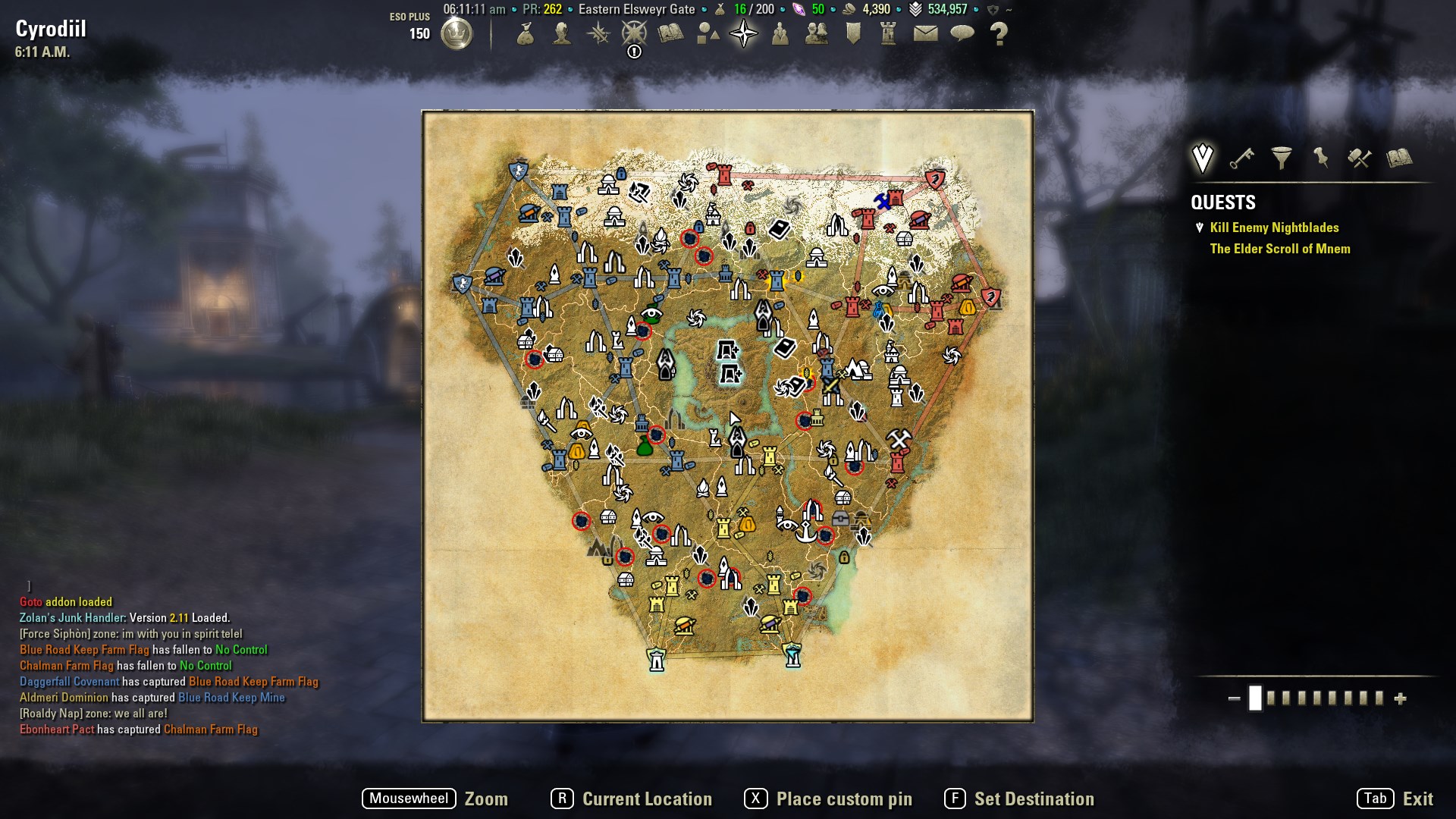 Fullscreen vs Windowed (Fullscreen) Color Differences — Elder Scrolls