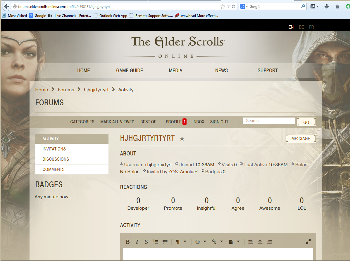 Bots gold selling in forum mail now? — Elder Scrolls Online