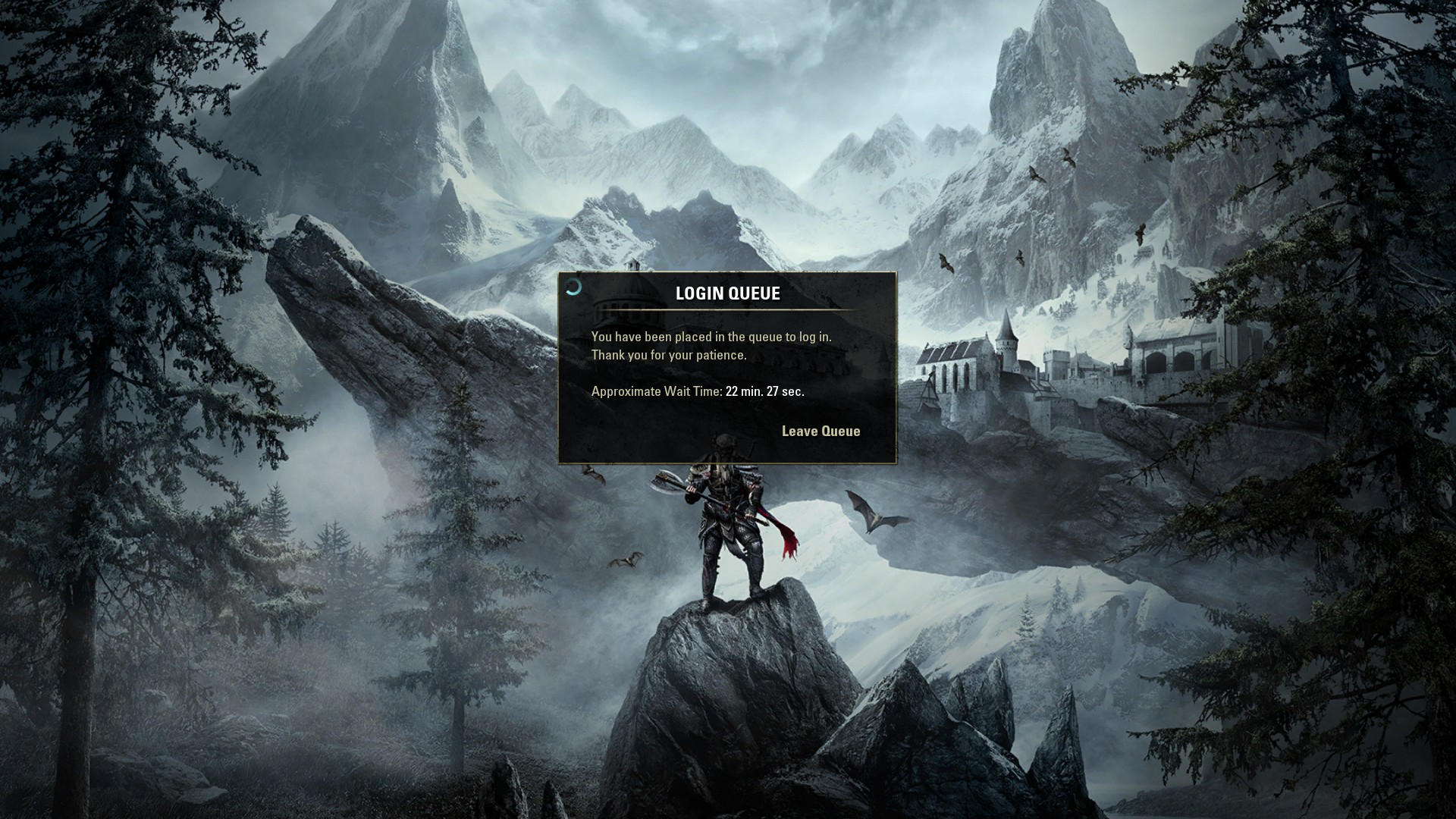 30 Minute LOGIN Queue? — Elder Scrolls Online