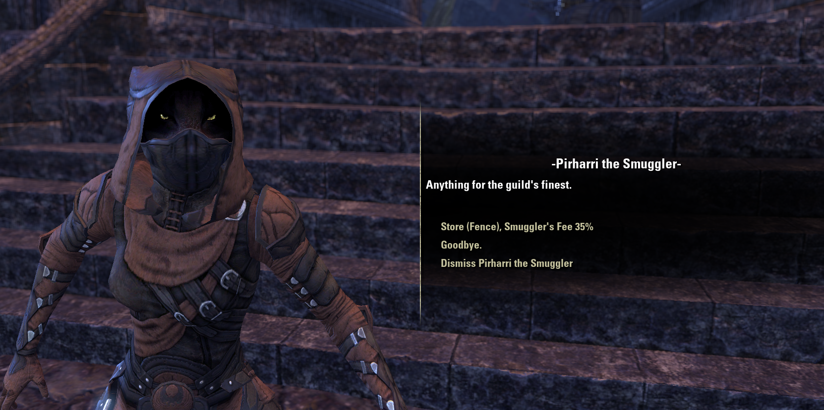 Pirharri, how about you smuggle me some lockpicks? — Elder Scrolls Online