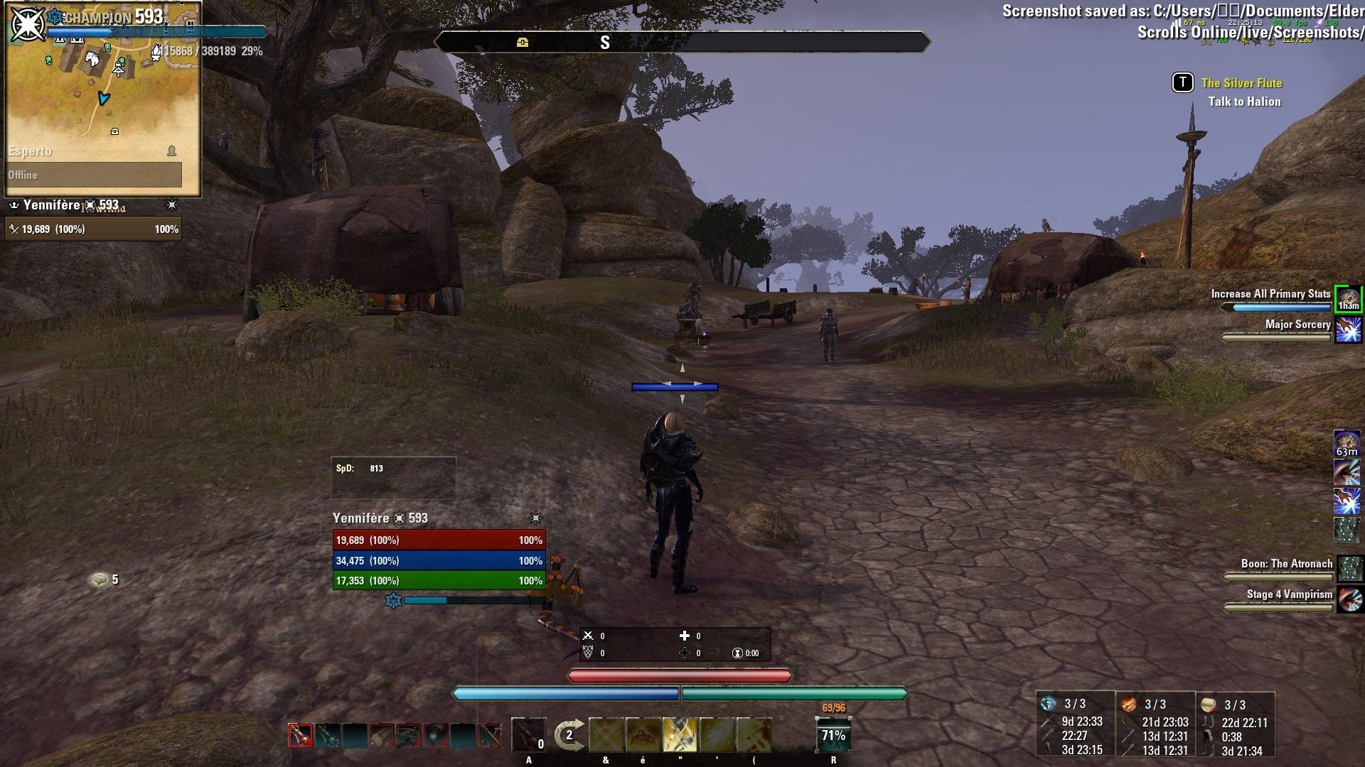 Bars are blocked (front and back bar). — Elder Scrolls Online