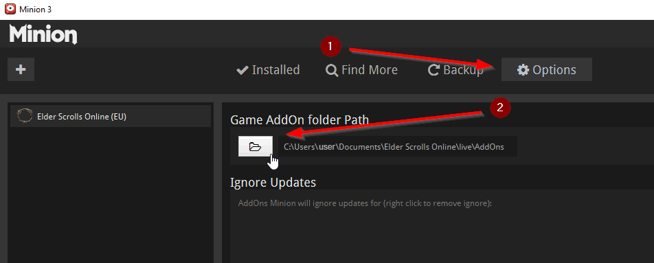 where is eso addon folder steam