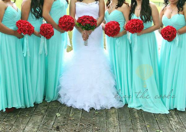 Tiffany Blue/ Mint Wedding decor/dress/tiara... — The Knot