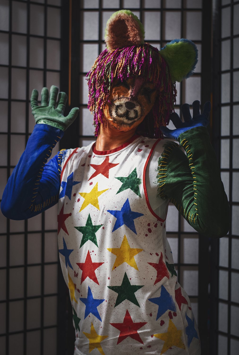 Stitches cosplay from Animal Crossing Stan Winston School of