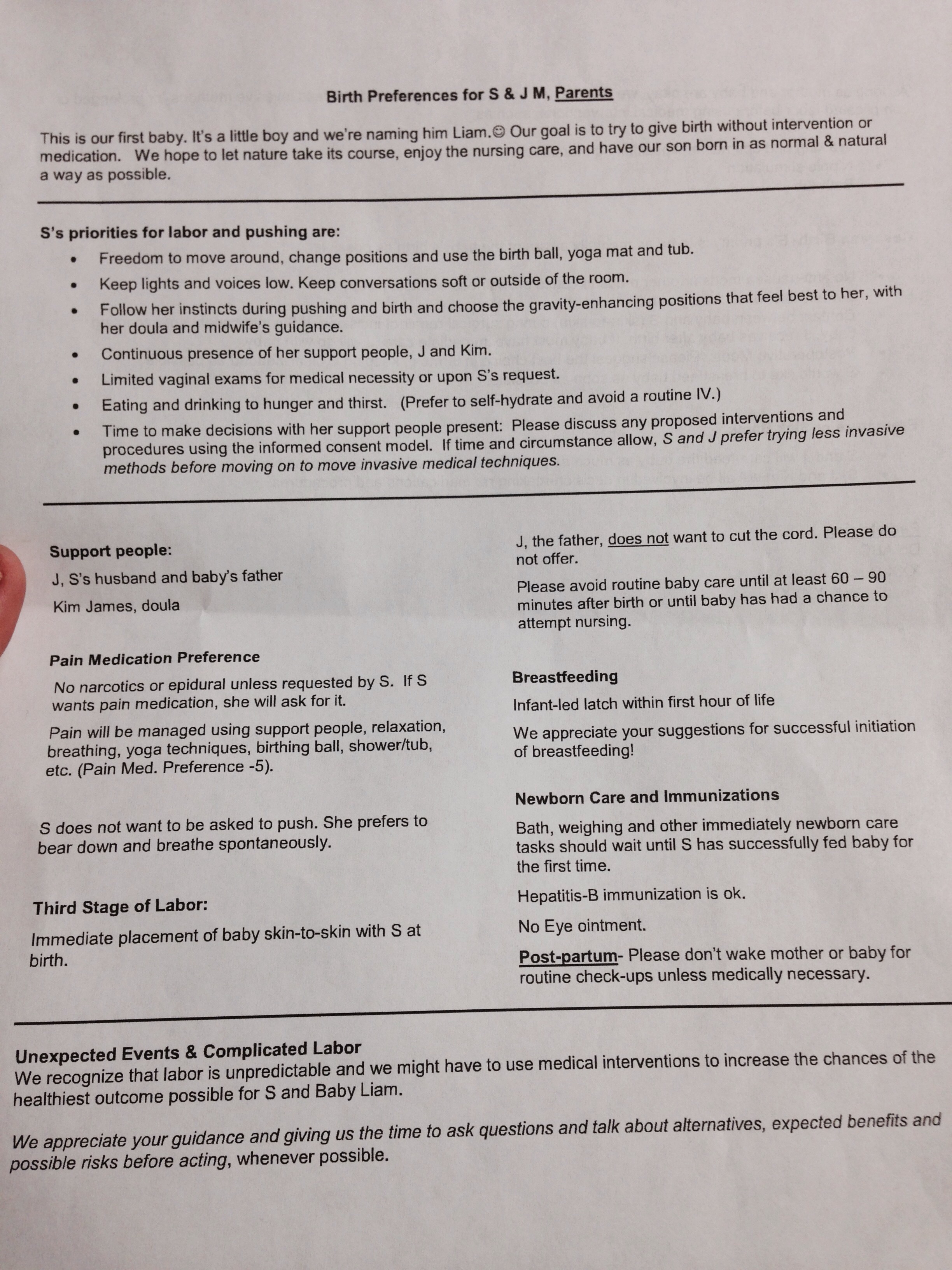birthing plan help i feel like an airhead the bump earthmamaangelbaby com birth plan