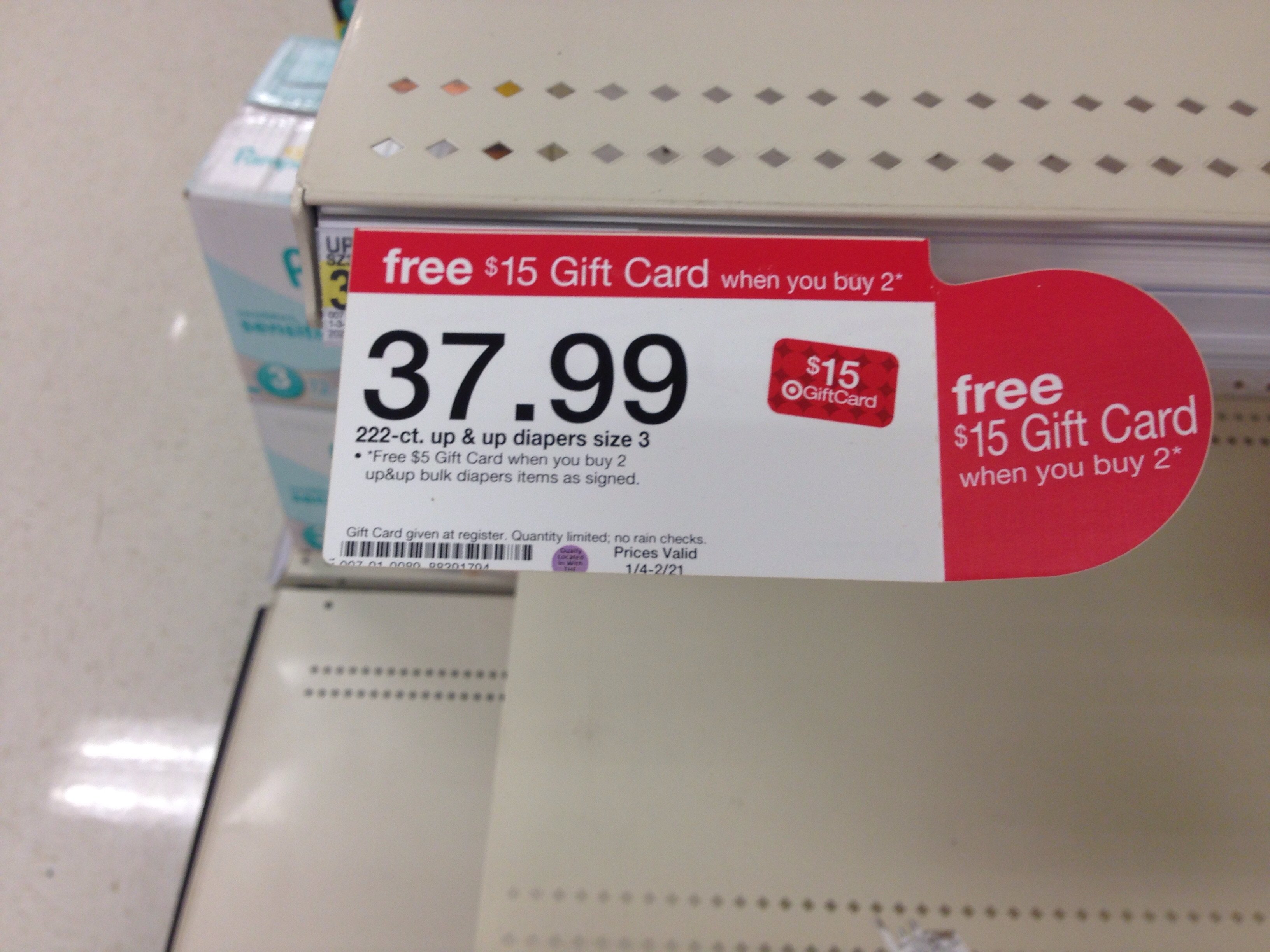 Target Diaper Sale PSA 40 Gift Card! — The Bump