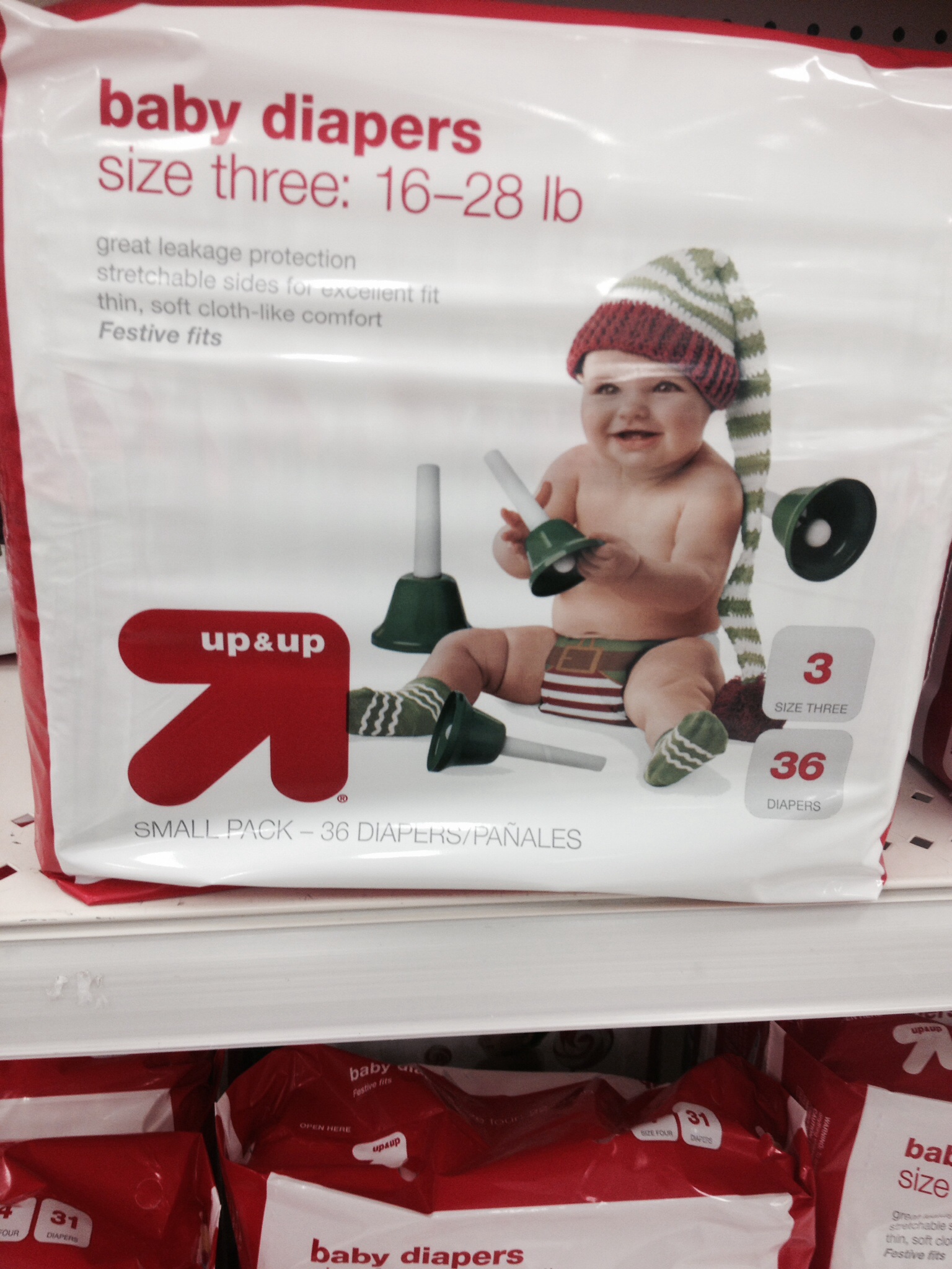 target christmas diapers