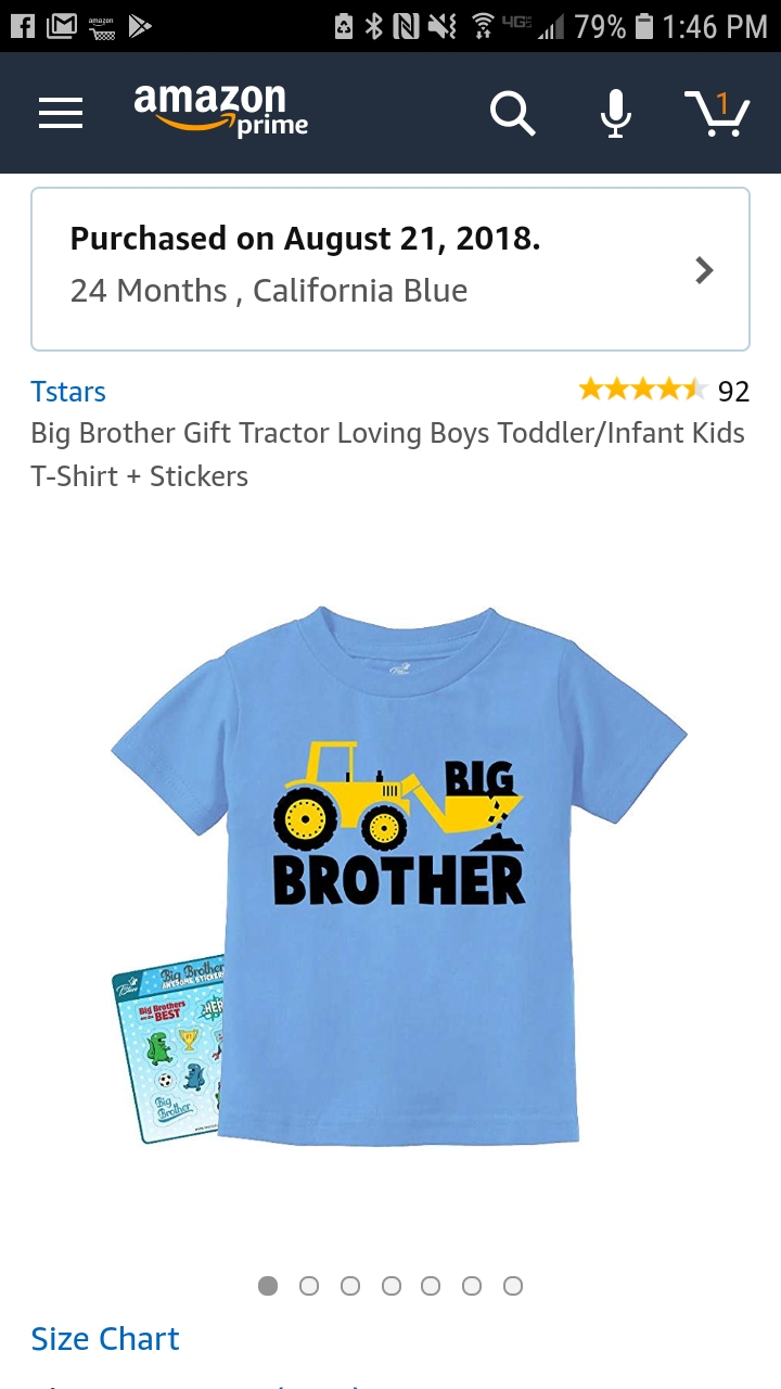 Stickers Big Brother Gift for Tractor Loving Boys Toddler//Infant Kids T-Shirt
