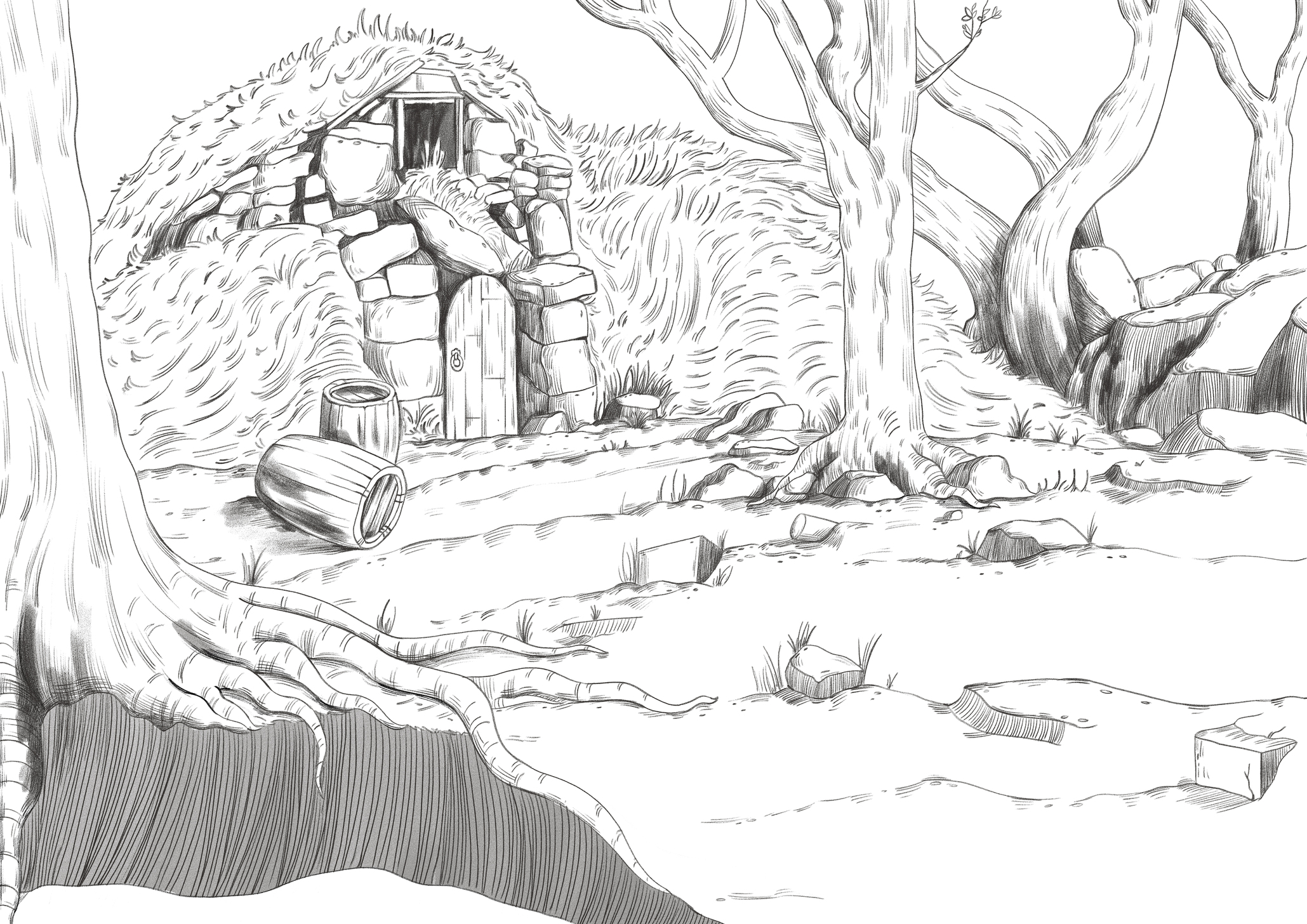 Stephen Sharples on Twitter An environment concept drawing done in pencil  conceptart fantasy environment pencil scenery illustration  httpstcoZc4rMdirX2  X