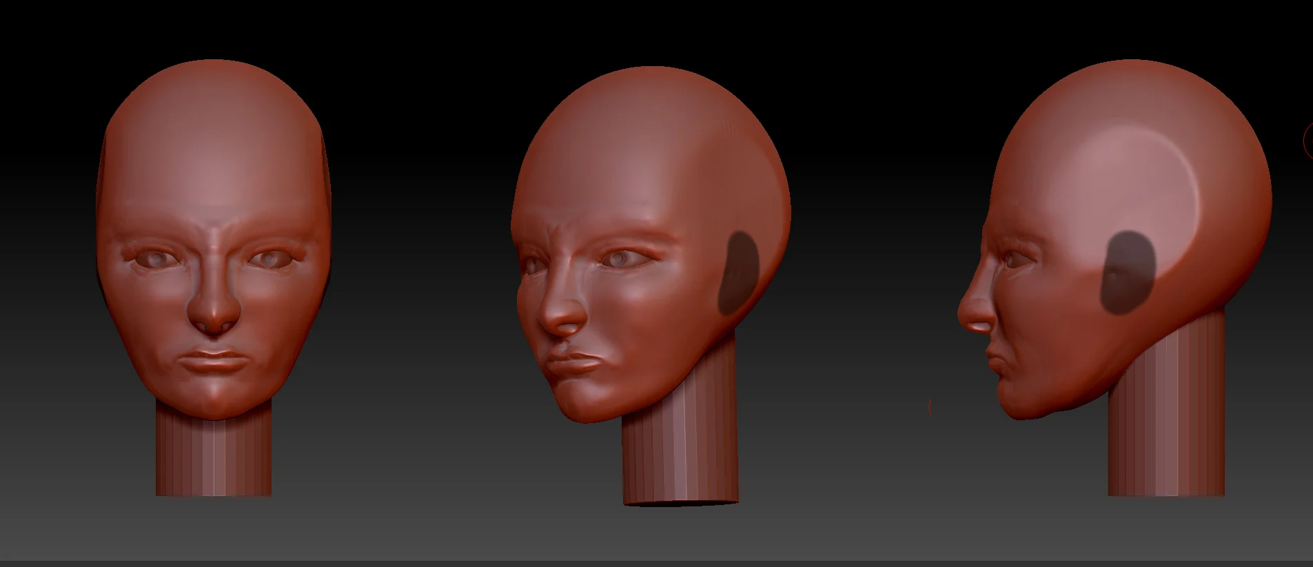 Human Male Face sculpt (lookin for crits) - Works in Progress