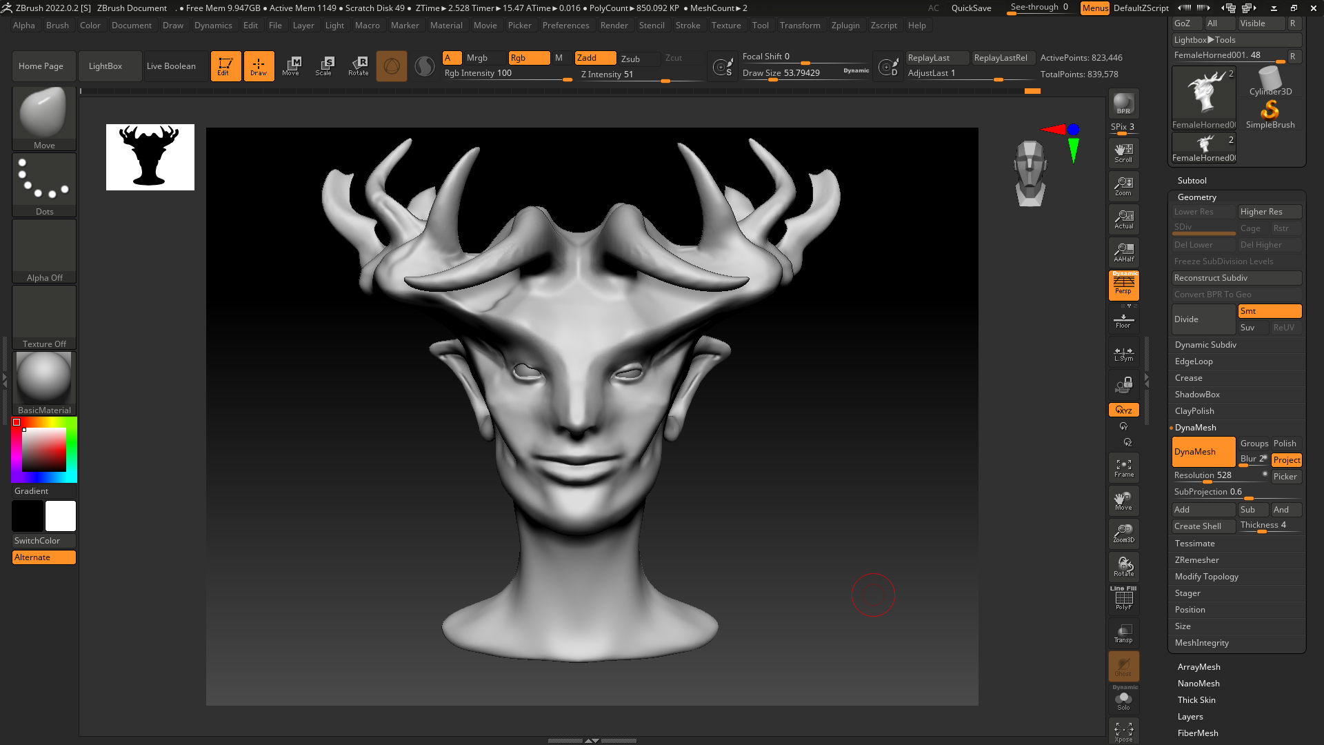 zbrush 2018 symetry turns off