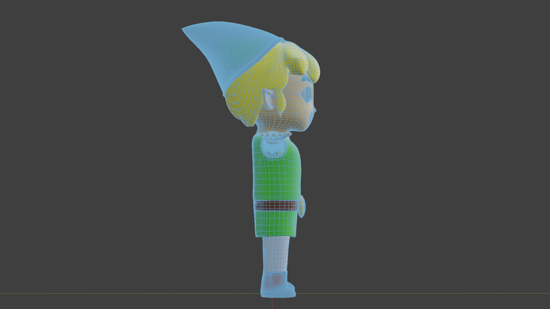 Wind Waker LInk Model Side Wireframe.png