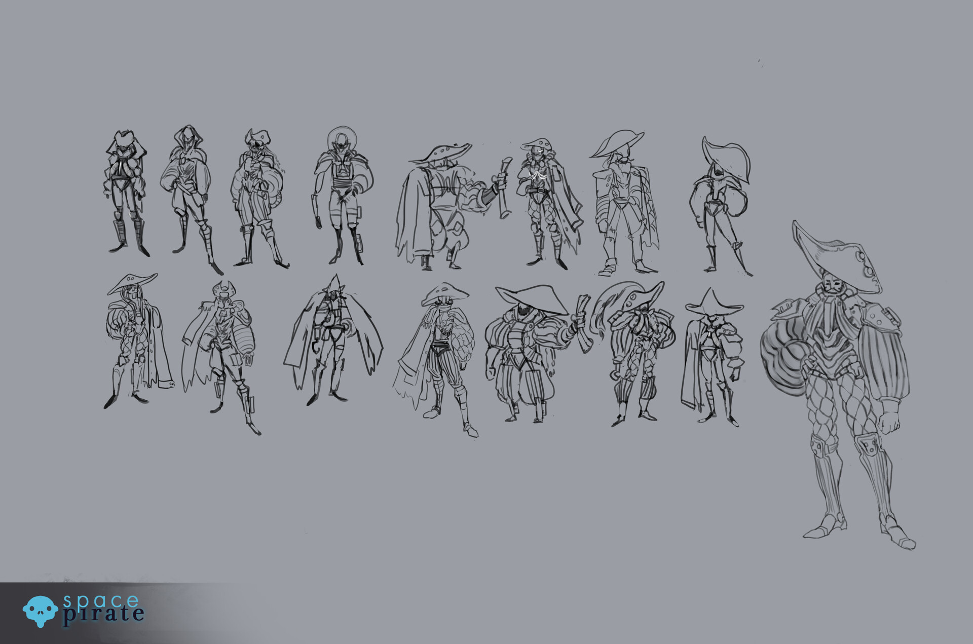 character concept art sketch