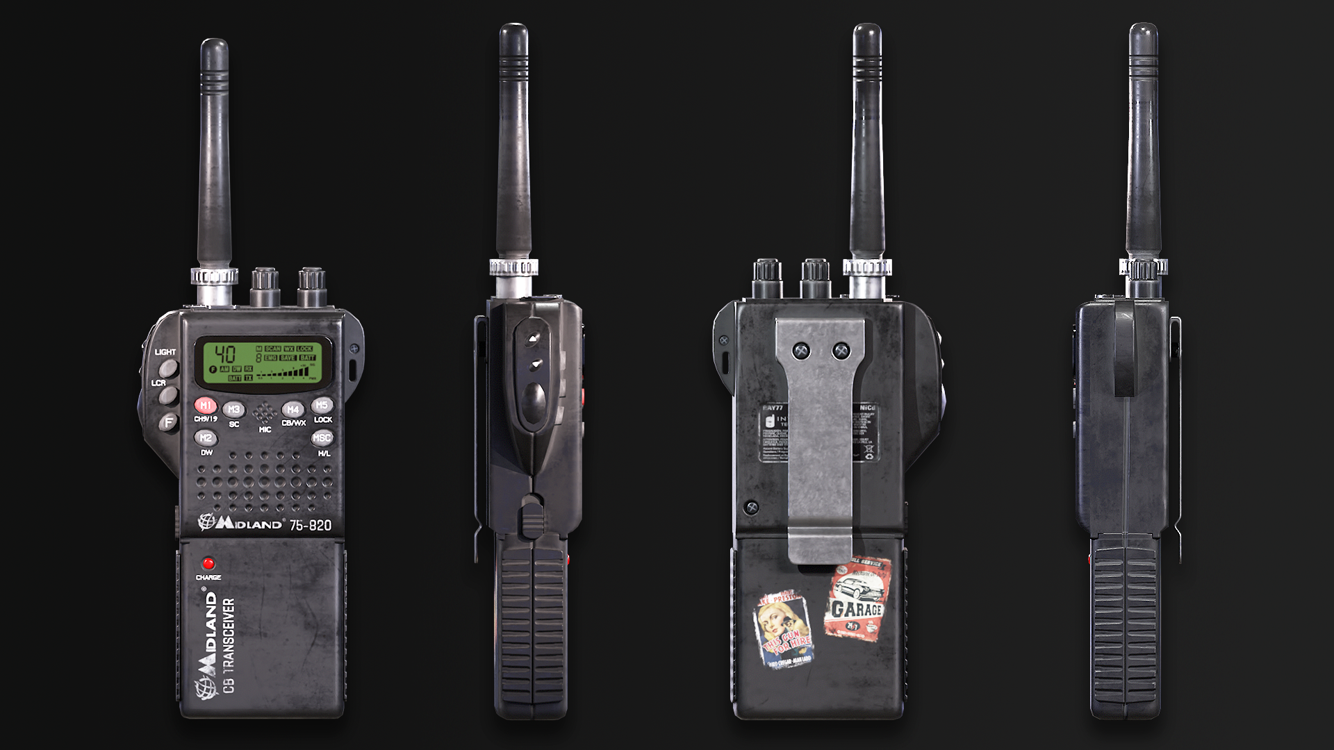 FINISHED] Midland 75-820 Portable/Mobile CB Radio. — polycount