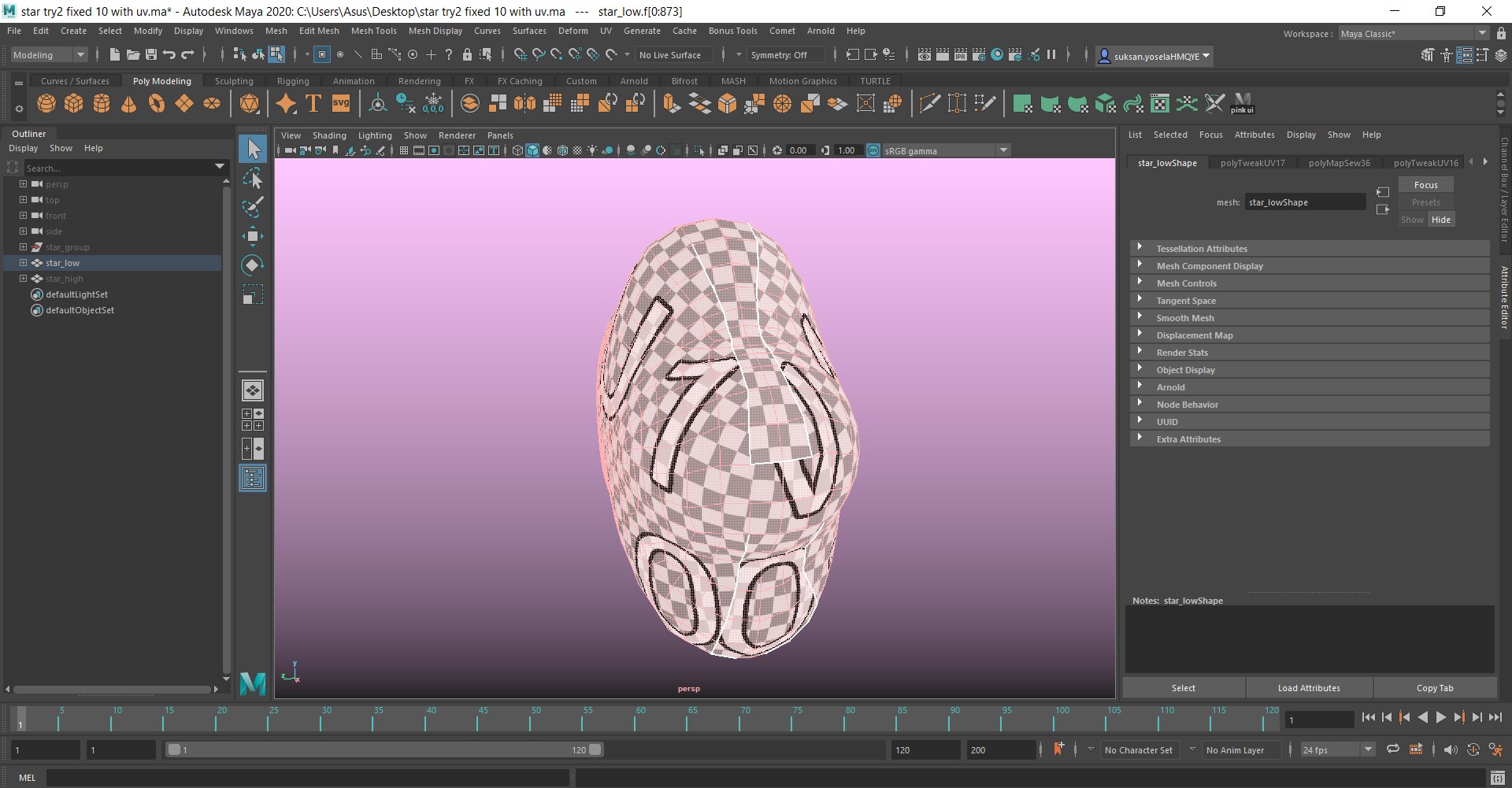 star try2 fixed 10 with uv.ma_ - Autodesk Maya 2020_ C__Users_Asus_Desktop_star try2 fixed 10 with uv.ma   ---   star_low 5_7_2022 7_37_30 PM.png