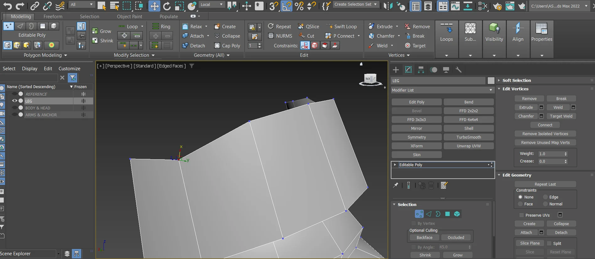 do i move vertex according to edge direction? [3DS MAX HELP] — polycount