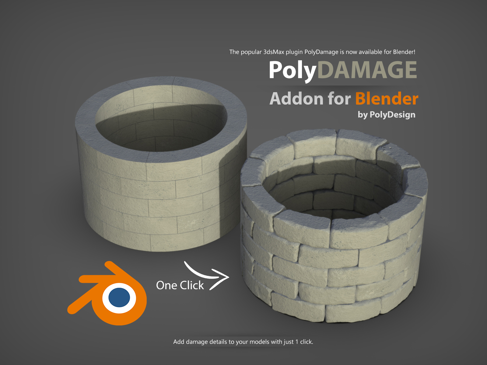 Damaged item. Polydamage for 3ds Max 2023. Plugs for 3ds Max.