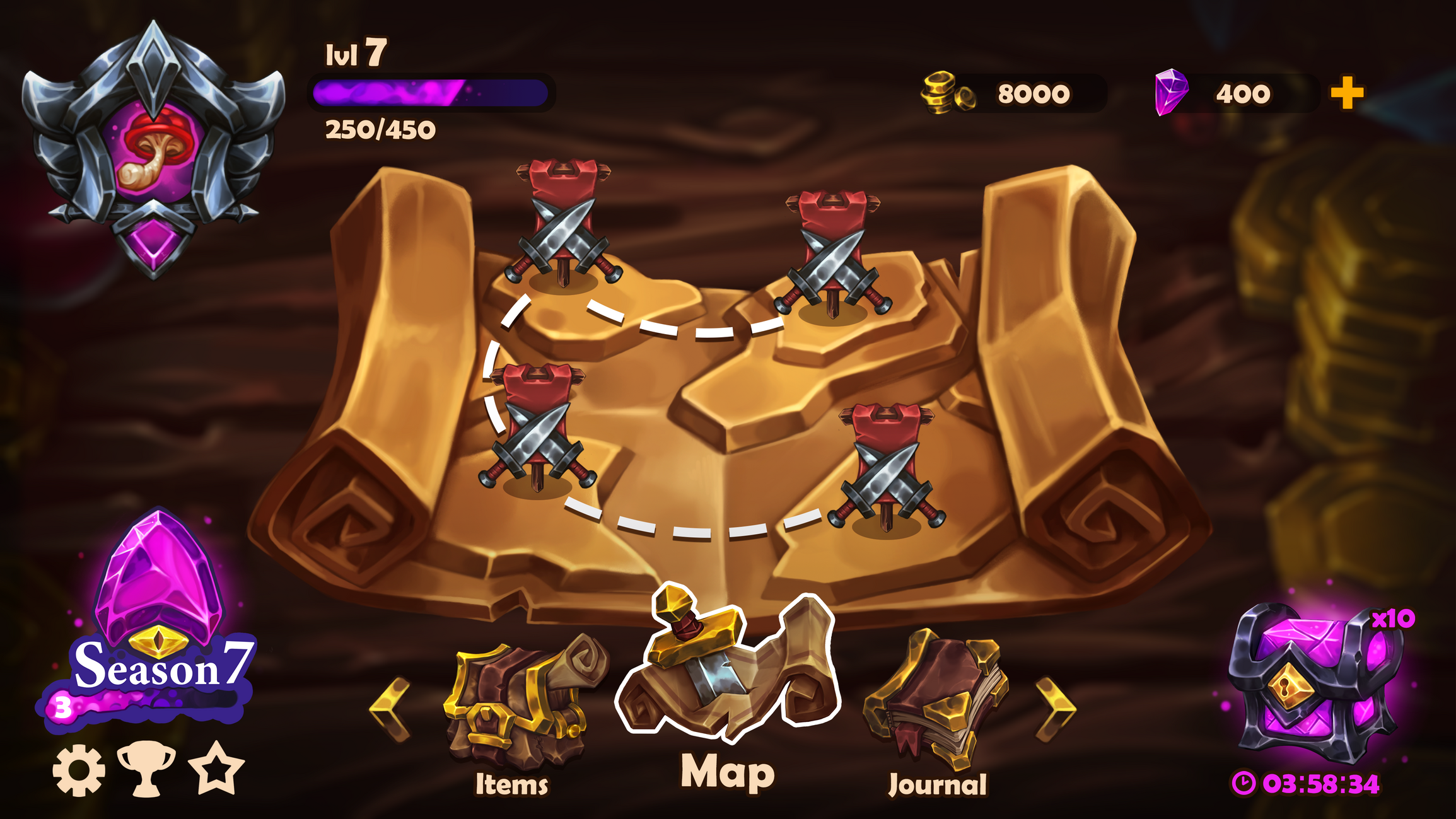 game interface map