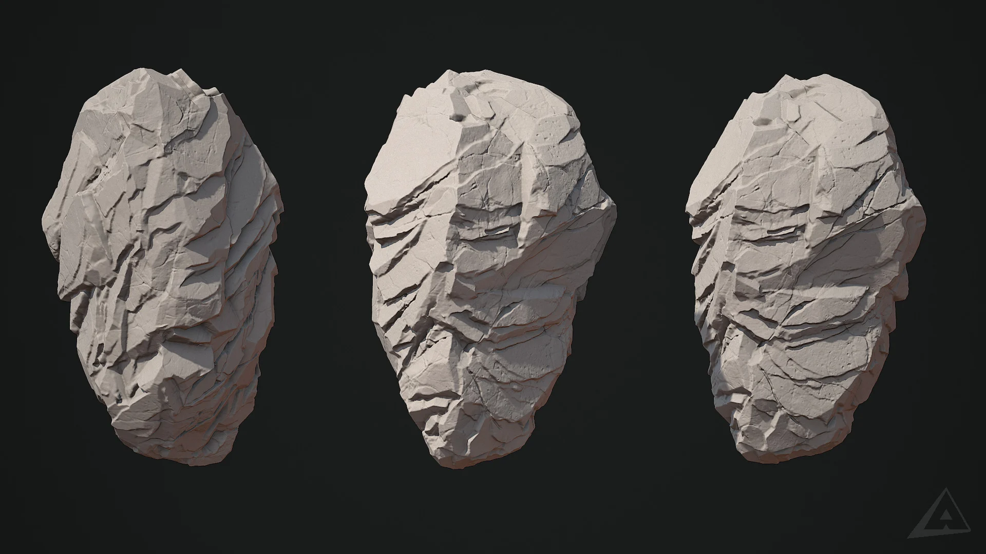 how to sculpt low poly rocks in zbrush