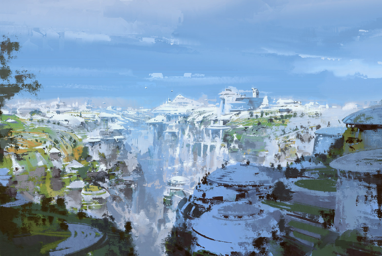 2022-01-05-sketch-Eric-Elwell-Art-painting-sci-fi-city-white-domes-waterfalls-mist-green1490A.jpg