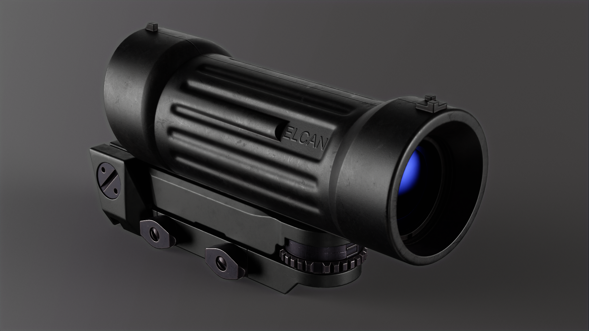 Elcan C79 scope 3D model — polycount