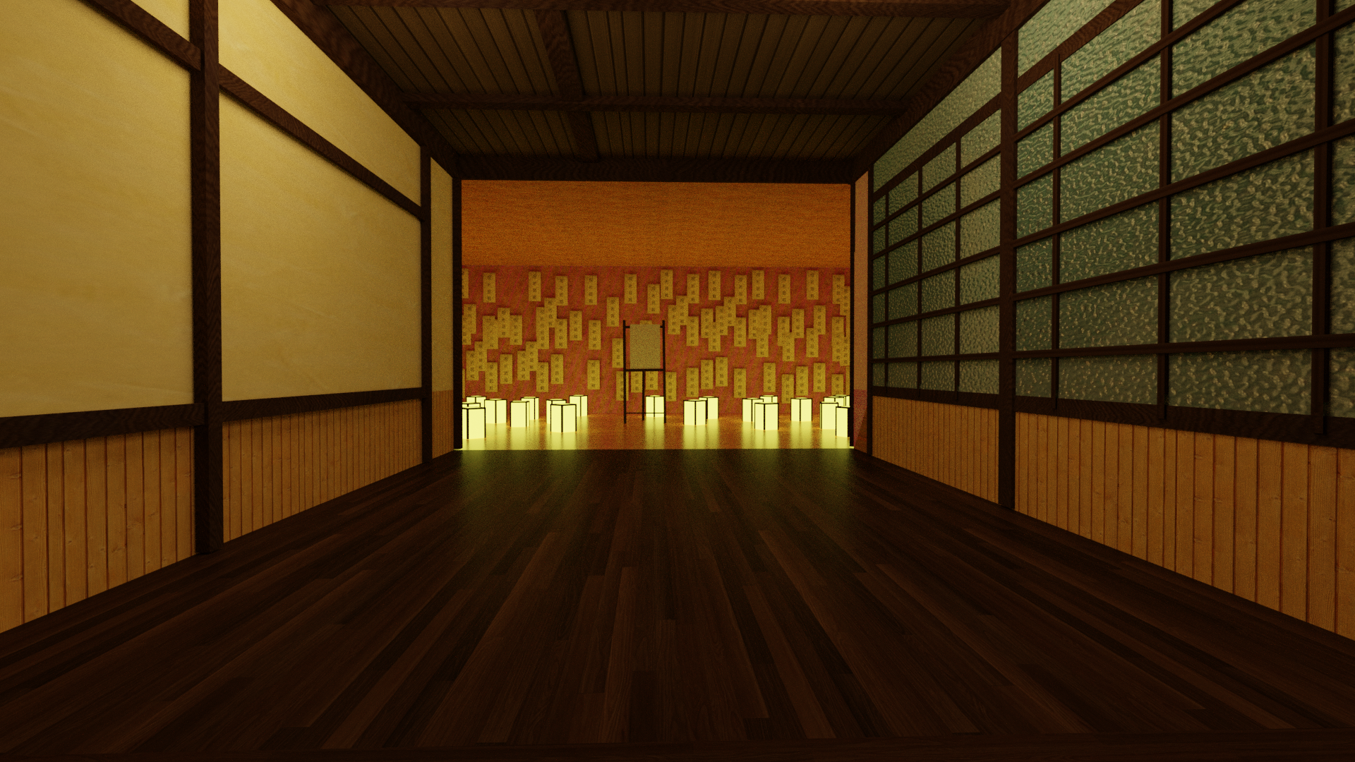 Japanese classroom back wall, anime styl...