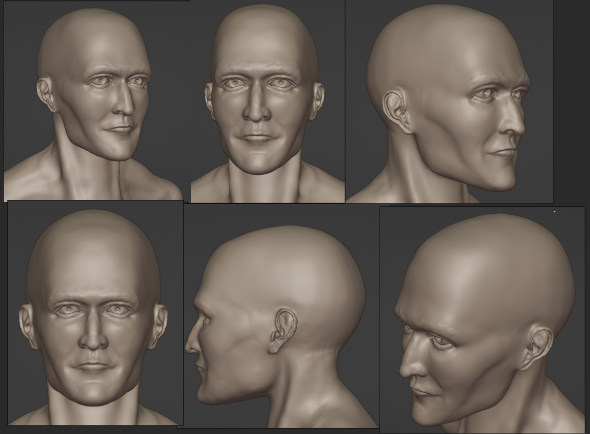 Human Male Face sculpt (lookin for crits) - Works in Progress