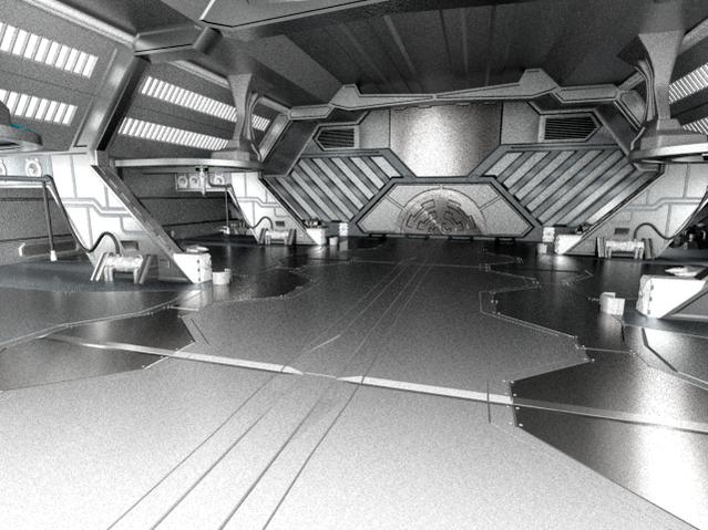 Sci Fi Hangar Bar - WIP — polycount