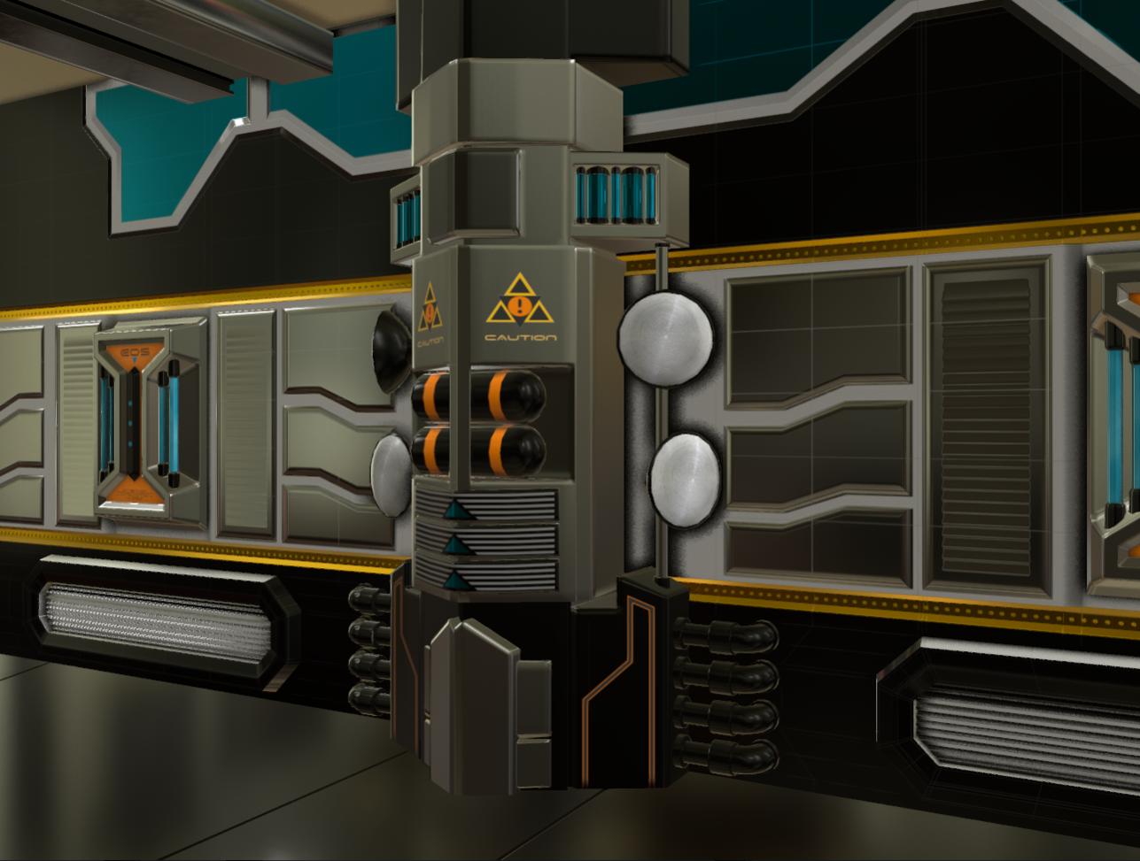 Sci Fi Hangar Bar - WIP — polycount