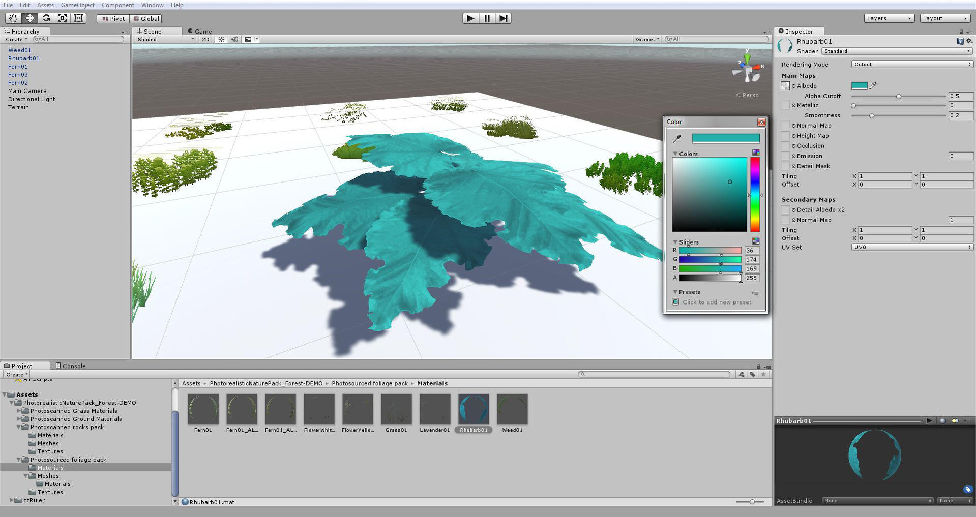 [Unity3D] Photosourced foliage pack — polycount