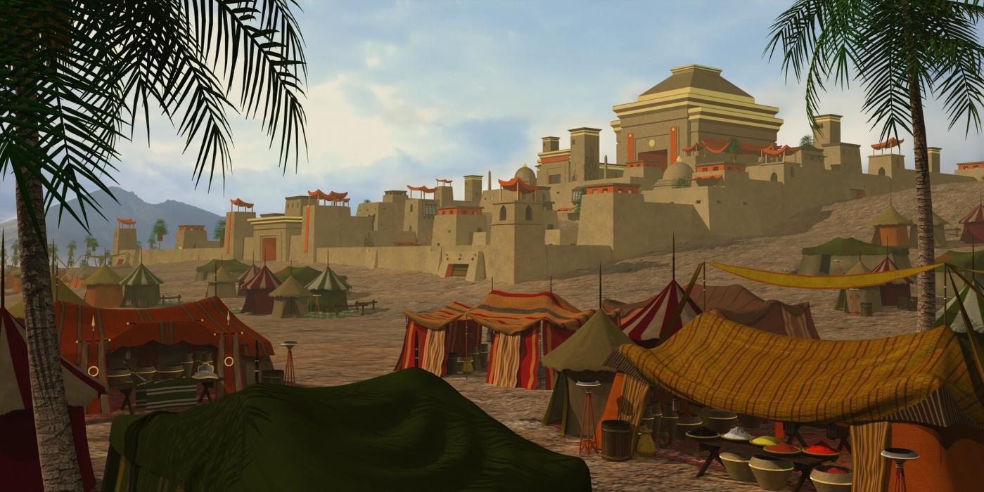 Desert City - Environment WIP — polycount