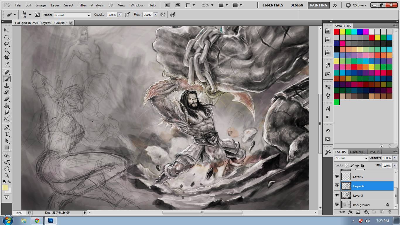 Riot Art Contest Demon Blade Tryndamere Polycount