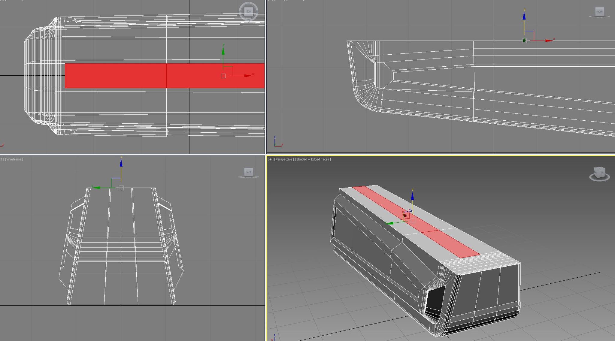 3ds max - box modelling: strange gradient on faces — polycount