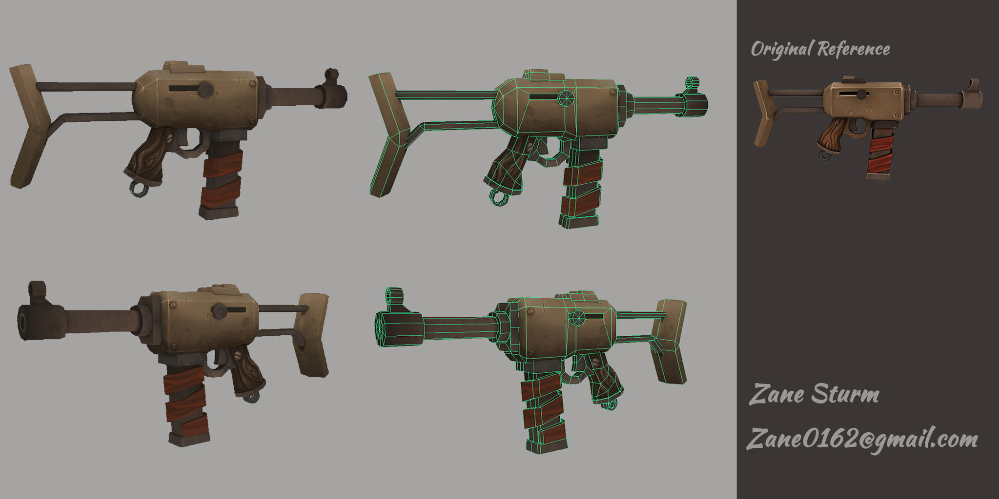 Hand Painted Gun — polycount