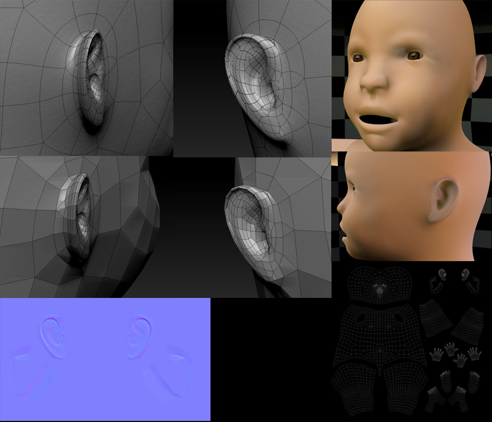 Helping Zbrush to shoot my normal map correctly? — polycount