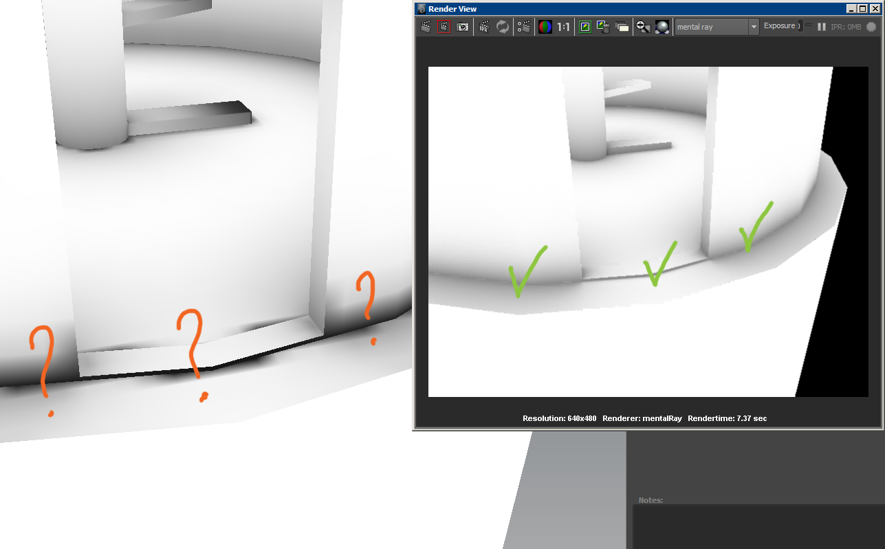 Bake ambient occlusion inside \ outside surface. — polycount