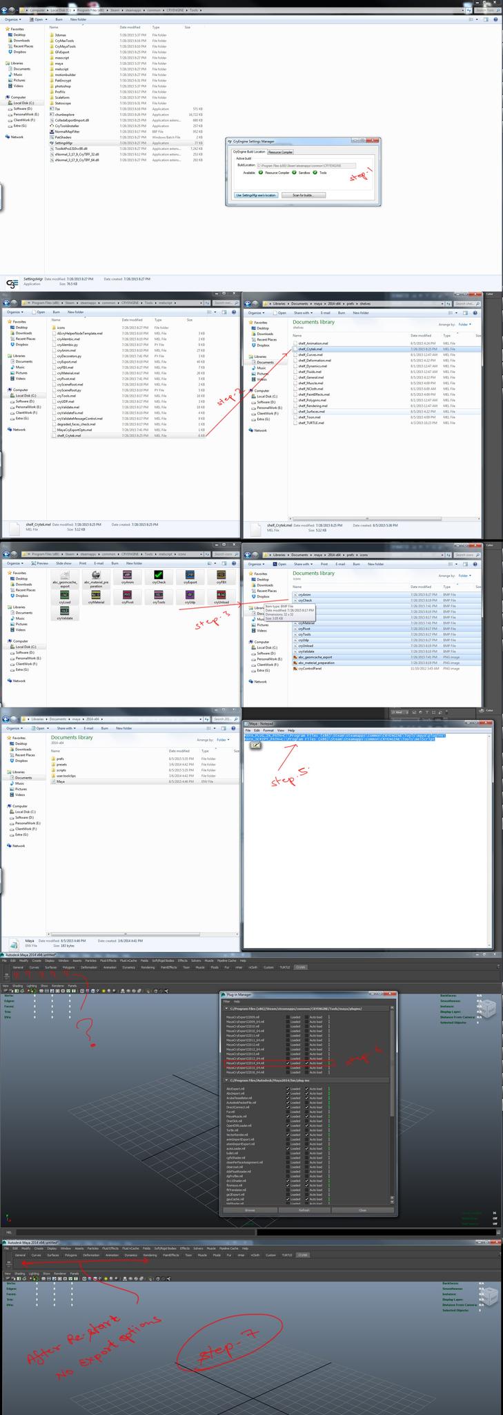 Problem with Cryteck Exporters in Maya — polycount