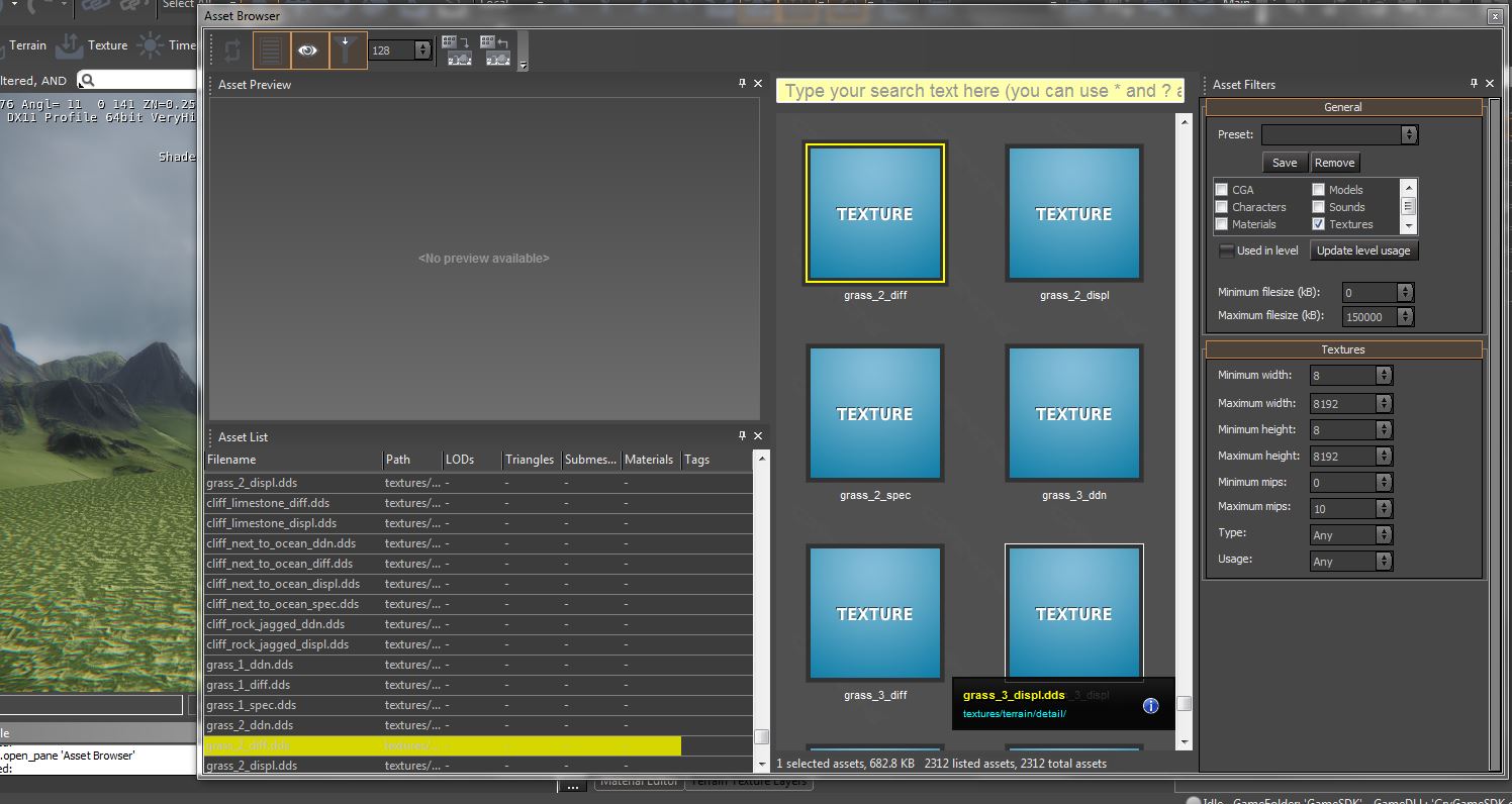 Cryengine Terrain Material...how to increase/decrease tiling? — polycount