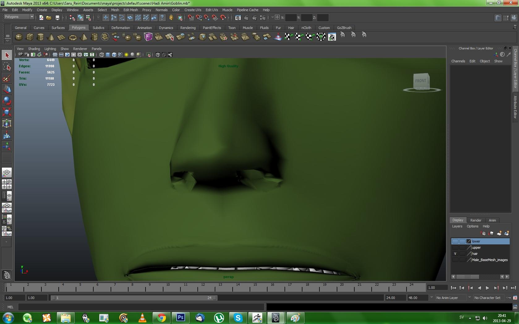 Displacement map & normal map — polycount