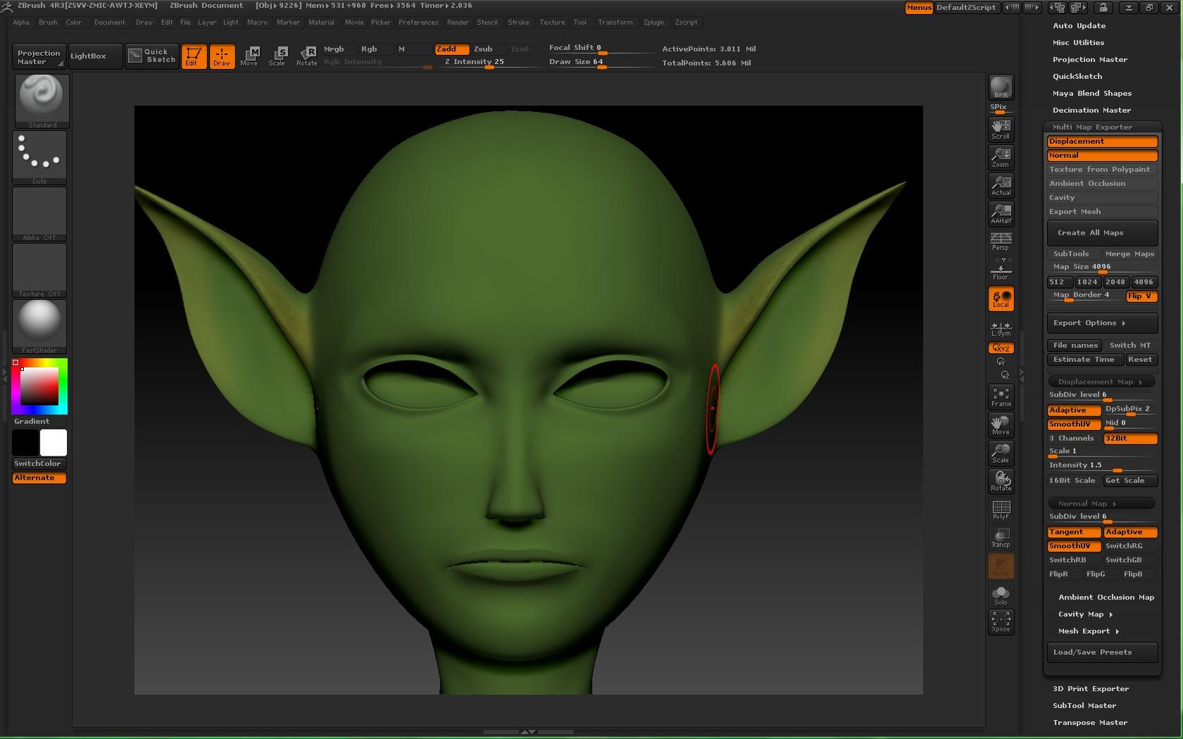 Displacement map & normal map — polycount