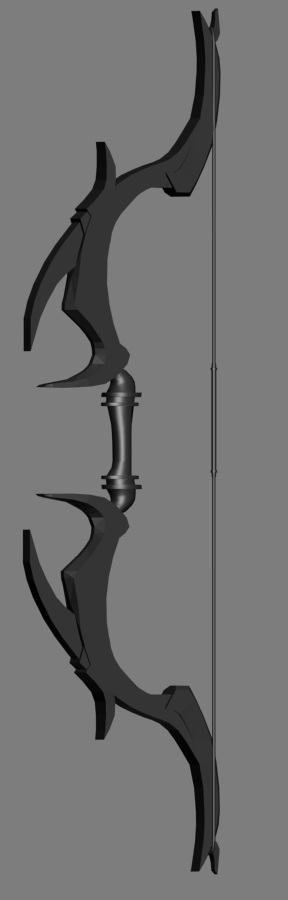 Daedric Bow WIP — polycount