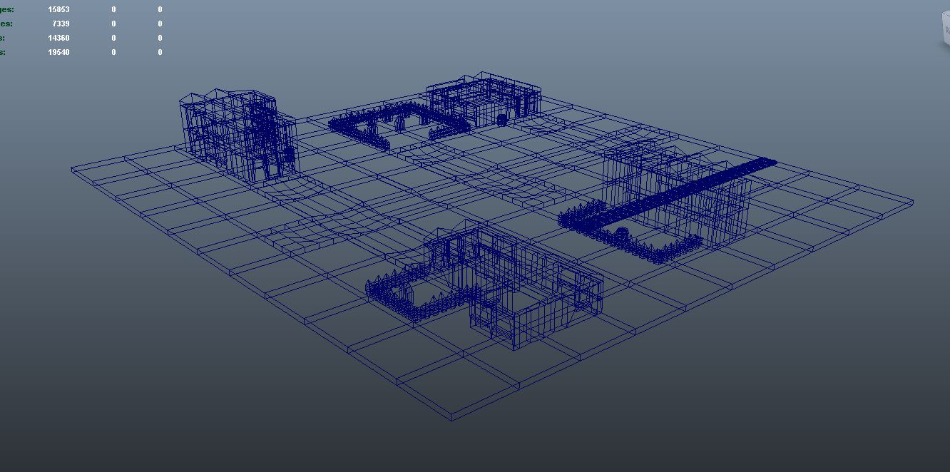Modular Environment (Frontier Village) — polycount