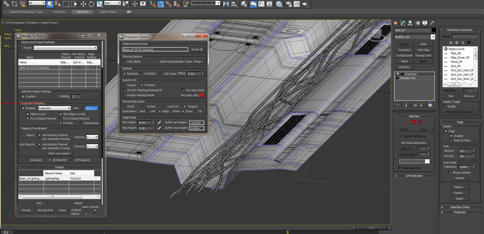 3Ds Max: Incorrect AO baking — polycount