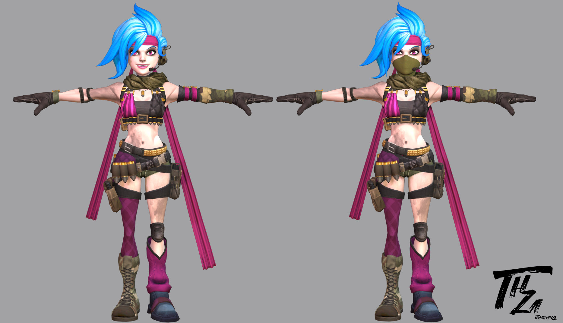 [riot Creative Contest 2017] Character Art My Version Of Jinx — Polycount