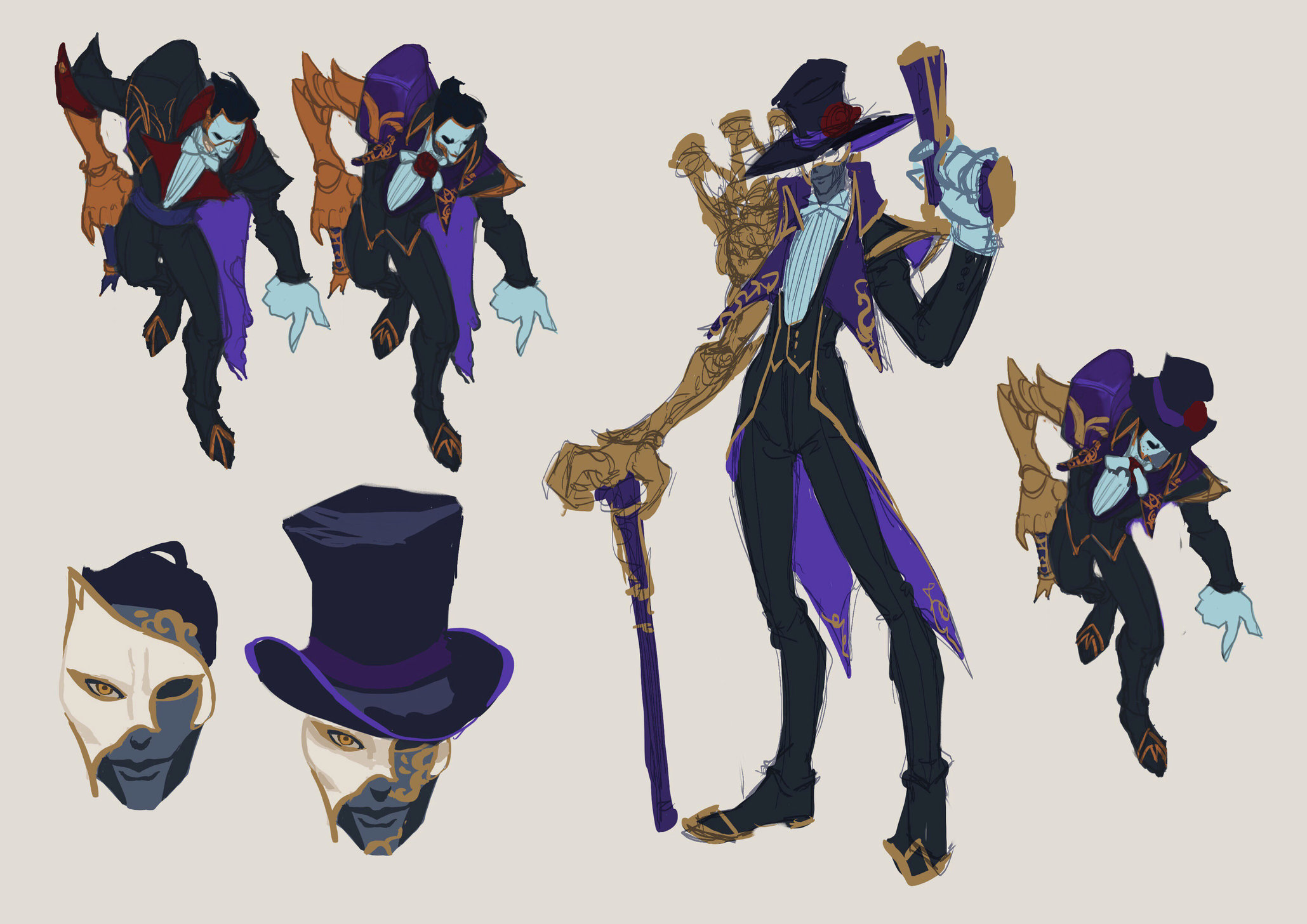 [RIOT CREATIVE CONTEST] Character art_PHANTOM JHIN — polycount