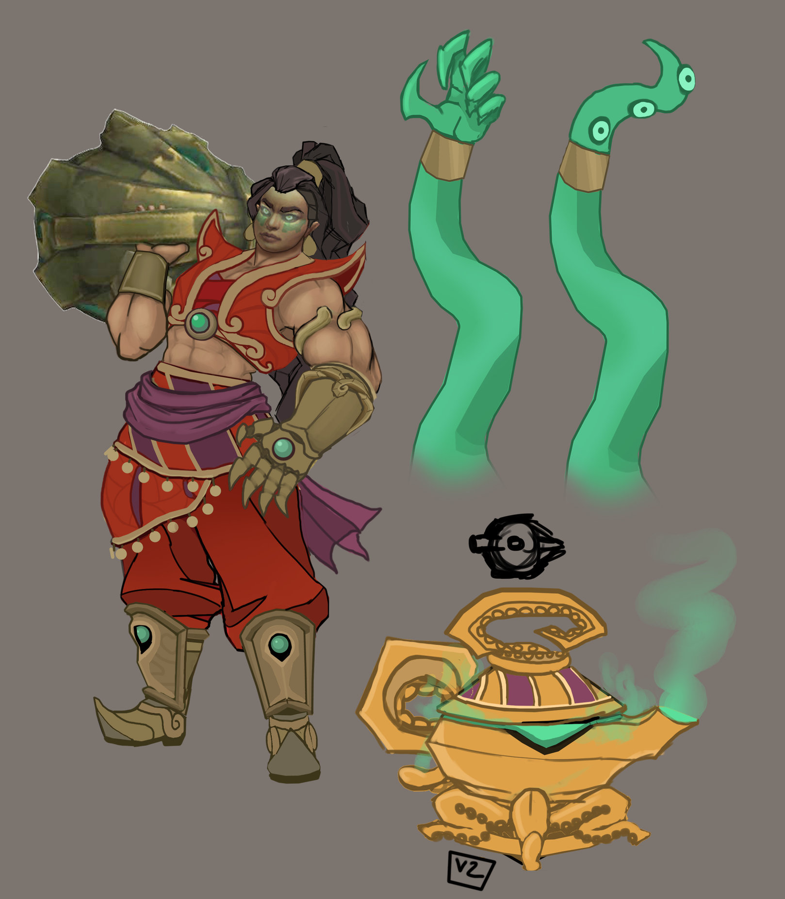 Summer Character Workshop - Illaoi Fanart — polycount