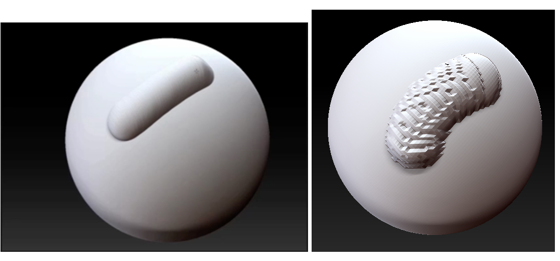 why is my sculpting in zbrush look pixelated